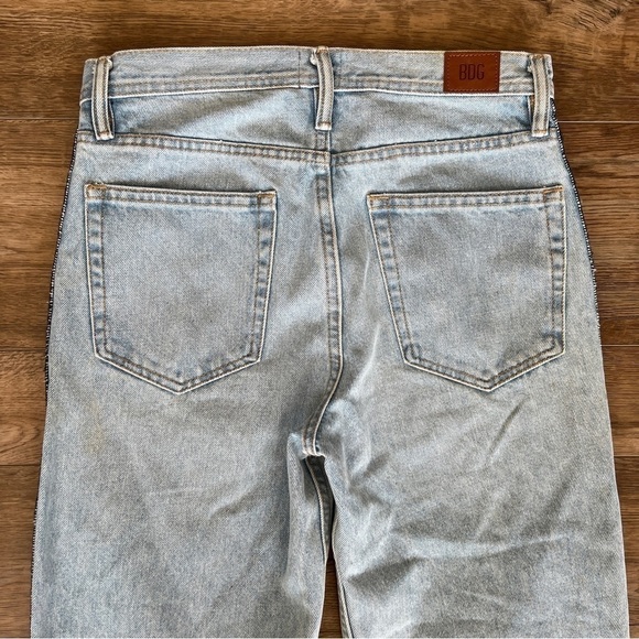 Urban Outfitters BDG Light Wash Denim Straight Leg Cropped Jeans Size 29 - Picture 5 of 8